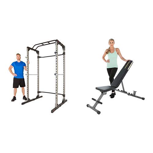 FITNESS REALITY 1000 Weight Bench Combo and 810XLT Super Max Power Cage Combo