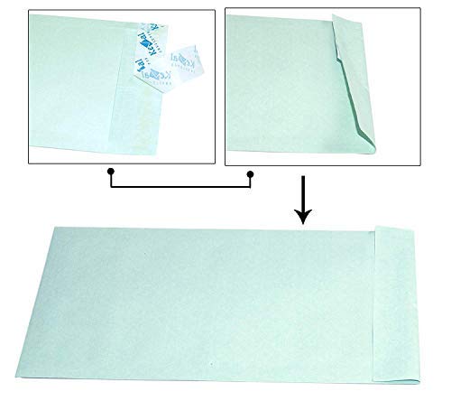 TULMAN A4 Size Polynet Clothline Envelope Courier Cover Self-Seal Business Catalogue Cloth Lined Courier Document Pouch Bag for Invitation and Post Cover, 25 L x 30 H cm (Catalogue envelopes - 20 Pcs) 1