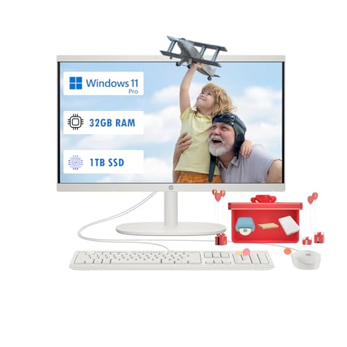 HP All-in-One Computer - 21.5'' FHD Anti-Glare Display, Home Desk...