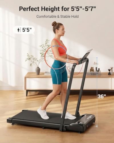 THERUN Walking Pad with Handle Bar, Under Desk Walking Treadmill for Home - image 4