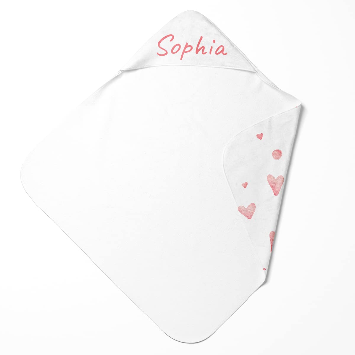 Serviette de Bain à Capuche Personnalisée avec Nom et Motif Animal Mignon | Cape de Bain Personnalisable pour Bébé (Lion)