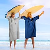 Zoom IMG-1 somlaw poncho da bagno grigio Zoom IMG-1 somlaw poncho da bagno grigio