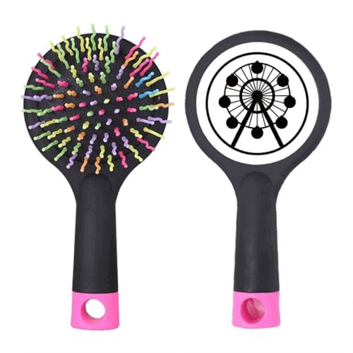 Brosse à cheveux démêlante Ferris Wheel anti-casse pour cheveux épais et fins