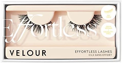 Velour Effortless False Eyelashes, No Trim Strip Lashes (No Drama) - 1 Pair