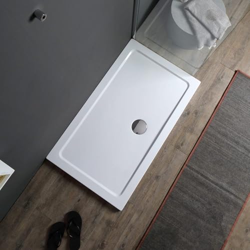 Kiamami Valentina Plato DE Ducha 70X90 ACRÍLICO Y ABS Blanco