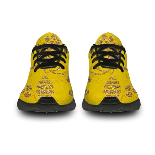 Novelty Bee Print Running Shoes for Men Women Lightweight Tennis Walking Sneakers Gifts for Him Her3