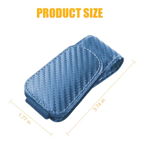 Image of AICEL Sunglasses Holders for Car Sun Visor, Leather Eyeglasses Hanger Mounter, Magnetic Glasses Holder and Ticket Card Clip, Auto Interior Accessories Universal for SUV Pickup Truck