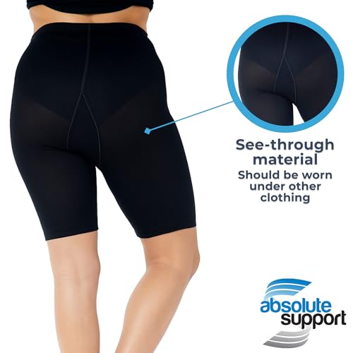 Women's 20-30 mmHg Compression Shorts – Support for Varicose Veins, Lymphedema, Surgical Recovery, Travel, Plus Size3