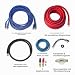 Caliber Subwoofer Auto Verstärker Kabel - Endstufe Kabelsatz - 1000 Watt - 15mm2 Kabel - Set von 4 Kabeln - 5 Meter - Autozubehör - CPK15D - Komplettes Car HiFi Kabelset