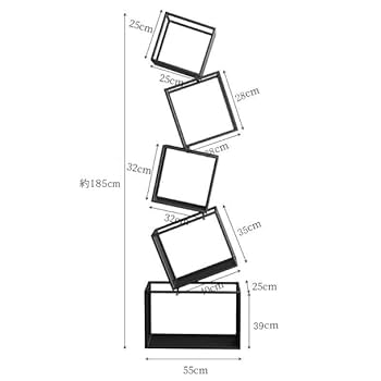 バランスアート本棚 アイアン本棚 絵本棚 異形本棚 ブックシェルフ CD DVD 本棚 アン