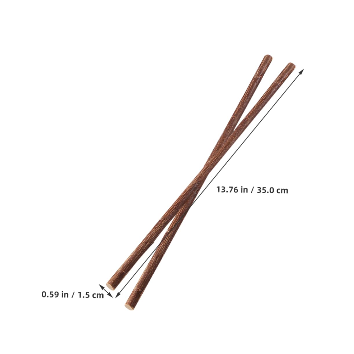 Sewroro 50 Pcs Bâtonnets Décoratifs en Bois Naturel Brindilles Sèches pour Vases Projets de Bricolage Rustiques