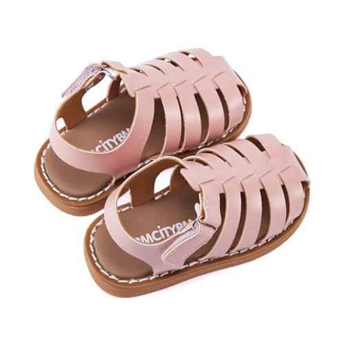 Image of BMCiTYBM Baby Boy Girl Closed Toe Sandals Infant Summer First Walking Shoes Non-Slip Fisherman Sandals 6 9 12 18 24 Months