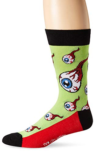 TWO LEFT FEET unisex adult Site 4 Soar Eyes Casual Sock, Site Soar Eyes, Medium-Large US
