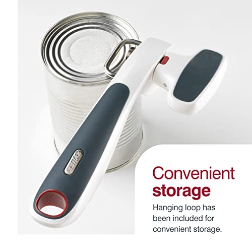 Zyliss Safe Edge Can Opener - Manual Can Opener With Lid Grippers - Safety Can Opener For Smooth Edges - Left- And Right-Handed Can Opener - Handheld Kitchen Tool - Gray #TOP5
