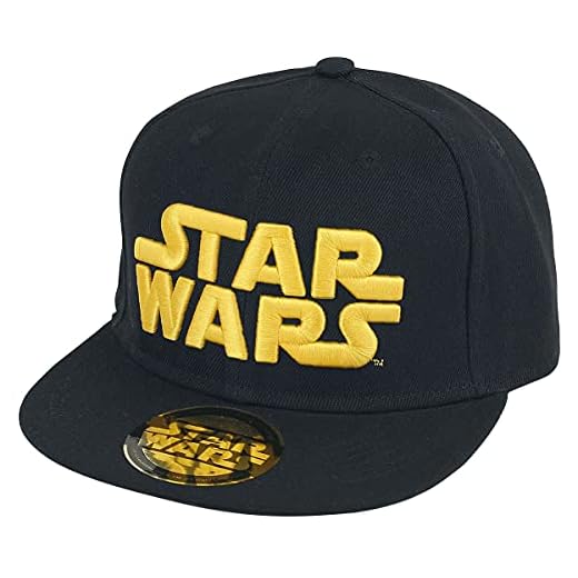 Star Wars Logo Hombre Gorra Negro, 100% algodón,