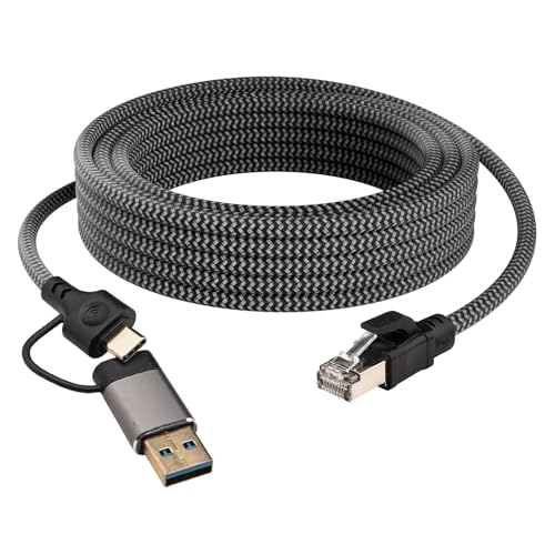 Adaptador RJ45 USB C para solucionar problemas de Wi-Fi lento en iPhone 16 y PC