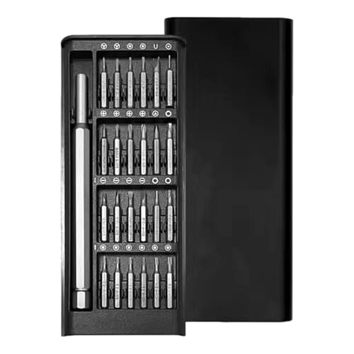 Kit de destornilladores de precisión | Juego de destornilladores magnéticos 25 en 1 | Herramienta de reparación inalámbrica broca eléctrica con funda para teléfono y gafas