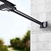 Miskall Wall Light Pole Mount, 50cm Holder, Support for Street and Barn Lights, Black Outdoor Arm Bracket