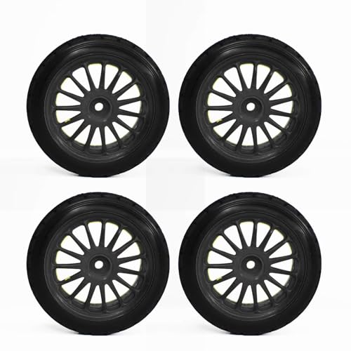 RC�J�[�p�^�C�� For HPI RTR WR8 3.0 For Fiesta For Flux For Rally 1/8 4pcs 2.2�C���`�z�C�[���������^�C�� RC�J�[�p�[�c�A�N�Z�T���[ �A�b�v�O���[�h �����C��(Black)