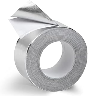 [30 Feet] High Temperature Tape – Aluminum Foil Tape for Metal, Plastic, & Glass – Heat Resistant Tape - 10 Yards, 0.15mm Thick, 1.5in Width – Furnace Tape, Flue Tape, Dryer Tape, & Grill Tape