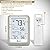 Indoor Outdoor Thermometer Hygrometer Wireless Weather Stations, with 330ft Range Outdoor Sensor and Adjustable Backlight Inside Outside Thermometers (Cold Risk Index)