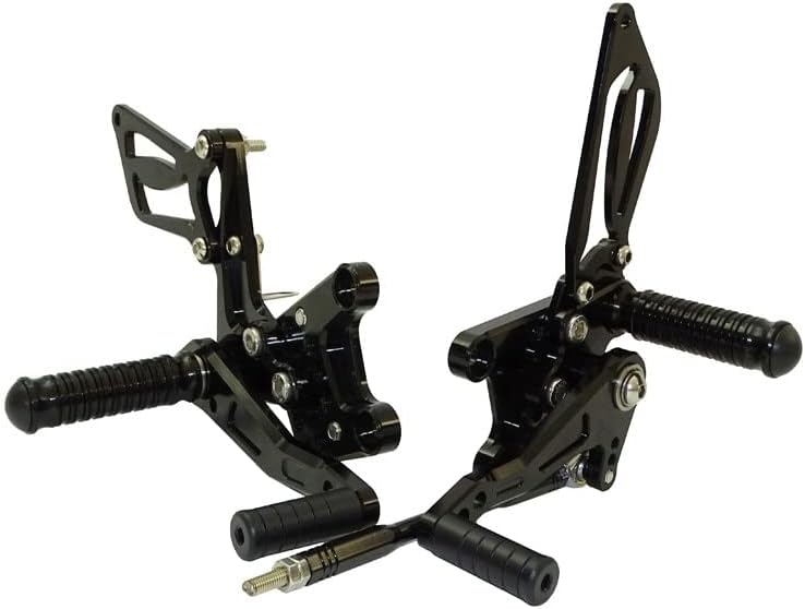 Adjustable Rider Rear Sets Rearset Footrest Foot Pegs For Suzuki SV650 SV650A SV650S SV 650 1000 SV1000 SV1000S 1998-2014 (Black)