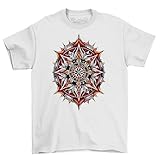 Photo Gallery gothic 30 - maglietta da uomo con motivo mandala gotico - darkly elegant! unisex stampato, bianco, 5xl Photo Gallery gothic 30 - maglietta da uomo con motivo mandala gotico - darkly elegant! unisex stampato, bianco, 5xl