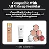 Jerome Alexander Angled Kabuki Foundation Brush (Black) - Flat Top Buffer Brush for Seamless Blending of Liquid, Cream & Powder Makeup - Buildable Coverage Without Caking - Pro Vegan Bristles