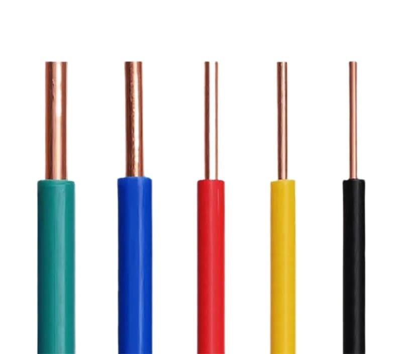 Cavo elettrico ignifugo BV for uso domestico, unipolare, monofilare, 7/9/11/13/15/17/18 AWG, filo rigido da 0,75-10 mm, con anima in rame puro.(Noir,2.5mm2 13 AWG)