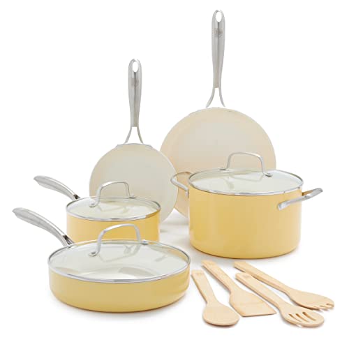 Yellow Pots and Pans Set