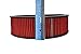 A-Team Performance - Air Filter Element Air Cleaner High Flow Replacement Washable and Reusable Round Cotton Fiber - Compatible with Buick Chevrolet GMC Ford Mopar Oldsmobile Pontiac (14X4)