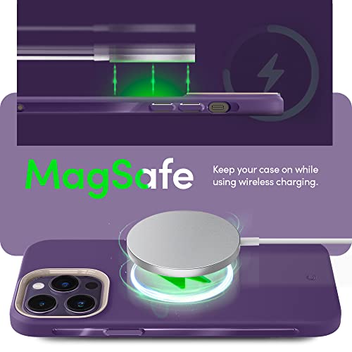 Image of Spigen Cyrill UltraColor Mag | iPhone 14 Pro Case | Purple iPhone 14 Pro Back Cover | TPU+Poly Carbonate - Taro