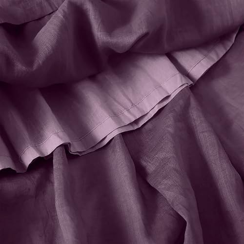 Women Summer Cotton Linen Maxi Skirts Drawstring Elastic Waist Skirt Flowy Lightweight Beach Vacation Clothes4