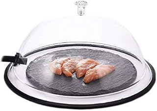 TMKEFFC Dome Cover for Smoking Gun 10 Inches, Smoker Cloche Lid for Food Smoking, Portable Handheld Smoke Infuser Accessory for Cocktail, Drinks, Sous Vide, Steak, BBQ, Salmon (Clear-D)
