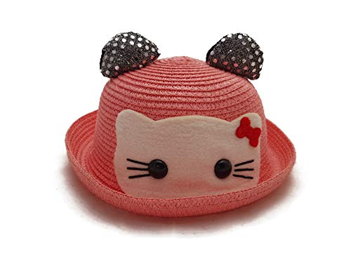 Image of VRITRAZ Baby Boy's and Girl's Kids Children Cute Printed Cartoon Gift Summer Fancy Dress Straw Fasion Hat Cap 1