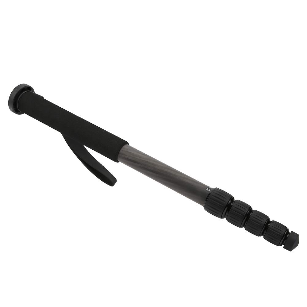 Monopiede Telescopico in Fibra di Carbonio C-333, Canna da Alpinismo Per Fotocamera DSLR, Monopiede Fisso Per Fotografia, Monopiede Portatile da Esterno con Custodia