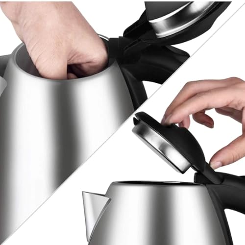 Image of Electric Kettle 2 Litres Capacity 2000 Watts | Stainless Steel | Automatic Cut-off | Used to Boil Water | Make Tea /Coffee /Soup | Instant noodles, Electric Kettle with 1 Year warranty