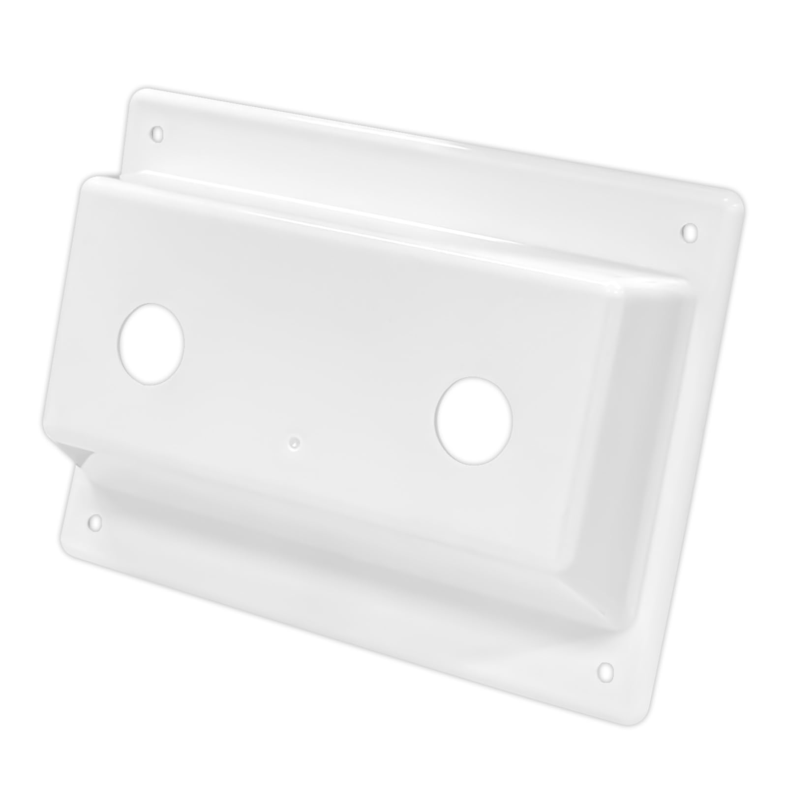 Kit de montaje de cubierta de grifo blanco para panel de ducha RV (paquete de 1)