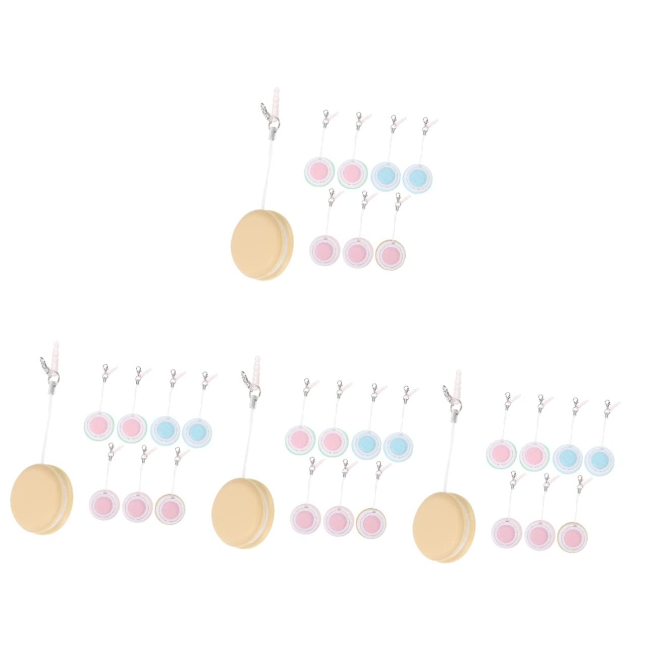 Mikikit 32pièces Lingettes Nettoyantes Pour Écran De Téléphone Et Lunettes Avec Porte-clés Nettoyage Facile Pour Appareils Électroniques Rose Bleu Vert