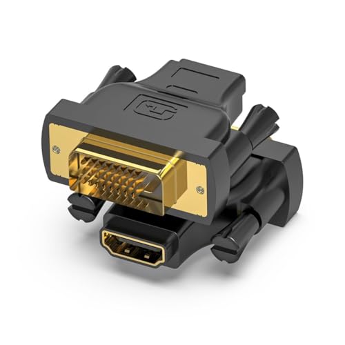 Image of ETZIN DVI to HDMI Adapter Bi-Directional DVI Male to HDMI Female Converter HDTV (24+1) Support 1080P, 3D for PS3,PS4,TV Box,Blu-ray,Projector-EPL-447H