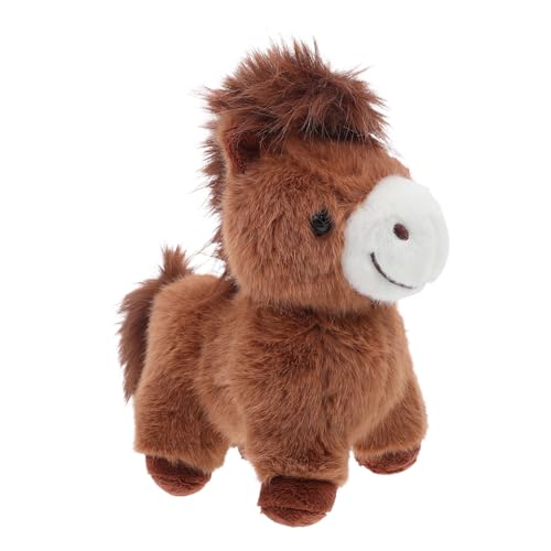 TOBBOMEY 年春節祝福 馬ぬいぐるみ かわいいミニ馬模型 動物モデル飾り 向け柔らかいぬいぐるみ お祭りパーティー用