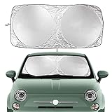 【Universal Visor Protector Sunshade】: Sonnenschutzschirm für Windschutzscheiben - Sonnenschutz für Autofenster eignet sich hervorragend für SUVs, Limousinen, Geschäftsautos, Schrägheckmodelle und Kleinwagen mit Windschutzscheiben, die UV-Strahlen effektiv blockieren.