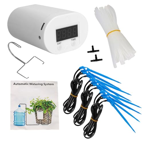 de riego automatizado de – riego automático de flores, solución de riego interior | Kit de riego por goteo automatizado, riego por goteo para en p