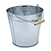 Produktbild Deko Zinkeimer mit Holzgriff - Silber / 10 L - Metall Eimer zum Bepflanzen oder Transportieren - Gartendeko Blecheimer Ascheeimer Pflanzeimer Eiskübel Sektkühler