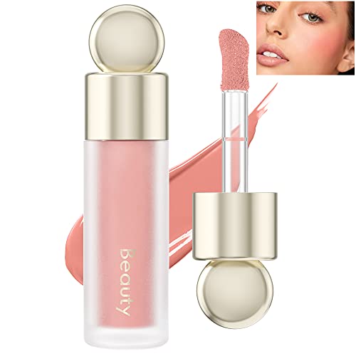 Liquid Blush For Cheeks,Kqueenest Cream Face Blush Makeup,Soft Weightless Matte Blush Stick With Dewy Finish,Long-Wearing Water Proof Beauty Stick Profusion Cheek Tint (#1 Peach Pink) #TOP5