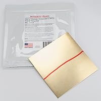 Algopix Similar Product 8 - Yellow Brass 26 Gauge Sheet - 6" x 6"