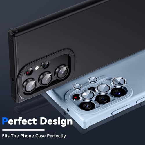 Image of PACK OF 2 Camera Lens Protector for SAMSUNG GALAXY S25 ULTRA TITANIUM BLUE HD Clear Camera Lens, Case Friendly, Scratch Resistant Lens Cover, Full Coverage Camera Guard, Heavy Duty Camera Protector SET OF 2
