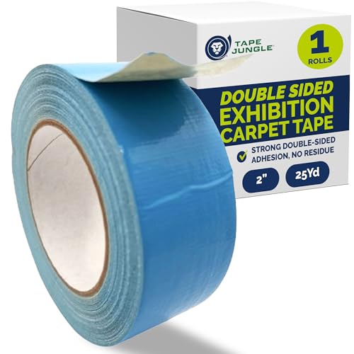 Double Coated Exhibition Carpet Tape 2" x 25Yd, Removable