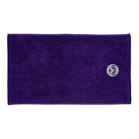 Wimbledon Herren Gäste Handtuch violett Bestickt Emblem Cover