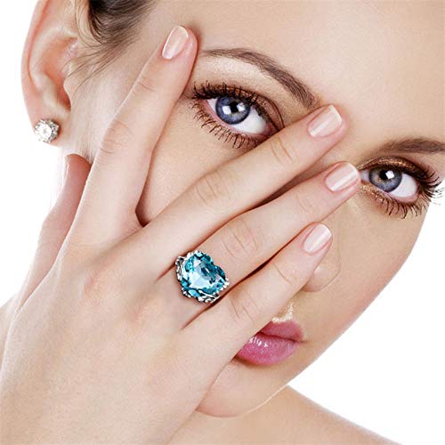 Bague topaze bleu argent 925 : un bijou éclatant qui ne ternit pas - 4